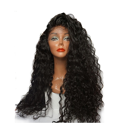 Buy Human Hair Wig Style Brazilian Hair 360 Frontal Deep Wave Wig