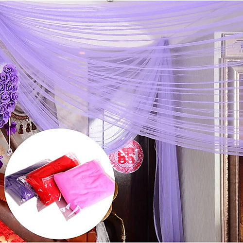 Buy Creative Solid Color Mesh Net Wedding Ribbons 3