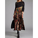 저렴한 스마트 워치-여성용 우아함 A 라인 드레스 - 기하학 비대칭