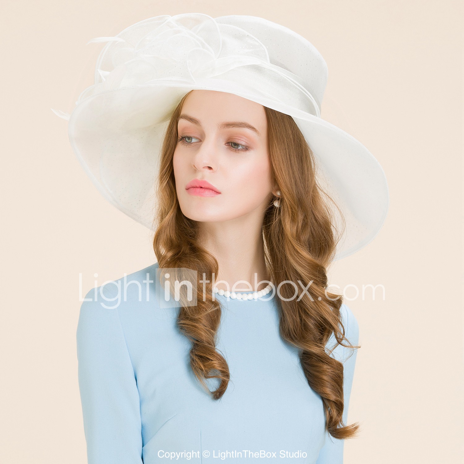 Organza Hats Headpiece Wedding Party Elegant Clical Feminine Organza Hats Headpiece Wedding Party Elegant Clical Feminine Style