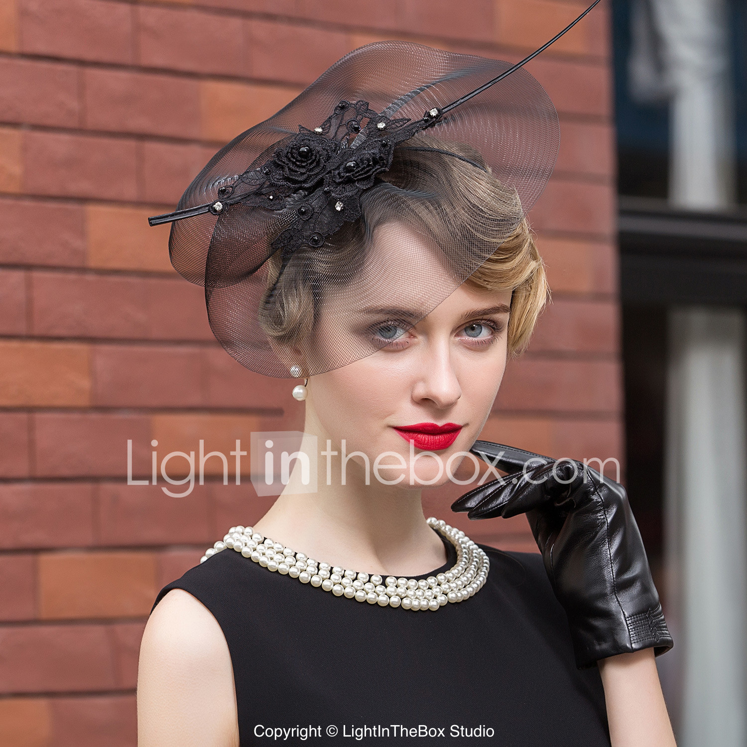 Tulle Rhinestone Feather Hats Headpiece Clical Feminine Style Tulle Rhinestone Feather Hats Headpiece Clical Feminine Style