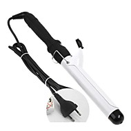 baratos -salão profissional levou exibição cabelo ferramenta ferro ferro de ondulação de cerâmica curling cabelo # 32 - branco (plug UE)