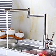 Kitchen Faucets Online For 2018 Kitchen Faucet One Hole Nickel Brushed Pot Filler Deck Mounted Art Deco Retro Single Handle