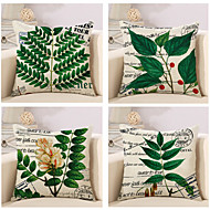Nature Inspired Throw Pillows Search Lightinthebox 4 Pcs Cotton Linen Modern Contemporary Pillow Case Fl Botanical Leaf Nature Inspired Past