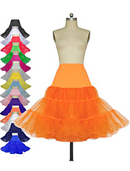 voordelige -Bruiloft Speciale gelegenheden  Feest / Uitgaan Dagelijks Onderjurken Polyester Tule Lycra Knielengte Klassiek &amp; Tijdloos met