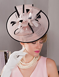 Wedding Fascinators Headpieces Hats Lightinthebox Feather Fascinators Hats Headwear With Fl 1pc Wedding Special Occasion Outdoor Headpiece