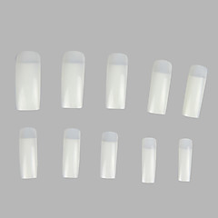 500 pcs Tipsy pełne Półtipsy Sztuka zdobienia paznokci Manikiur pedikiur Codzienny Streszczenie / Modny / Plastikowy 500 pcs Tipsy pełne Półtipsy Sztuka zdobienia paznokci Manikiur pedikiur Codzienny Streszczenie / Modny / Plastikowy