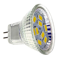 2 W 200 lm GU4(MR11) LED-spotlights MR11 9 LED-pärlor SMD 5730 Varmvit 12 V 2 W 200 lm GU4(MR11) LED-spotlights MR11 9 LED-pärlor SMD 5730 Varmvit 12 V