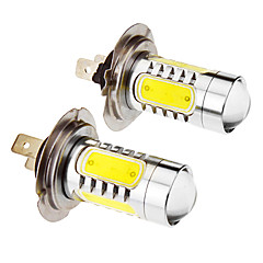 H7 7.5W 5-LED 6000K أبيض بارد ضوء LED لمبة للسيارة (12-24V، 2PCS) H7 7.5W 5-LED 6000K أبيض بارد ضوء LED لمبة للسيارة (12-24V، 2PCS)