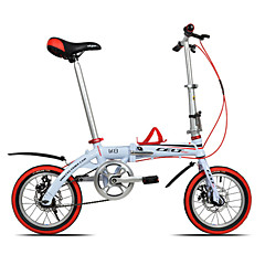 Folding Bike Cycling 14 Inch 44mm YINXING Double Disc Brake Ordinary Aluminium Alloy Frame Folding DEQUILON Aluminium Alloy