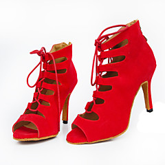 Dames Latin dansschoenen / Jazz dansschoenen / Salsa dansschoenen Gevlokt Sandalen / Hakken Rits / Veters / Uitgehold Speciale hak Dames Latin dansschoenen / Jazz dansschoenen / Salsa dansschoenen Gevlokt Sandalen / Hakken Rits / Veters / Uitgehold Speciale hak