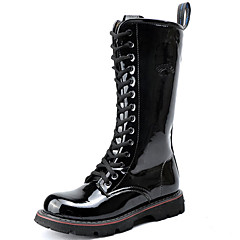 Homens Materiais Customizados Primavera / Outono / Inverno Botas 45.72-50.8 cm / Botas Cano Alto Preto / Festas & Noite Homens Materiais Customizados Primavera / Outono / Inverno Botas 45.72-50.8 cm / Botas Cano Alto Preto / Festas & Noite