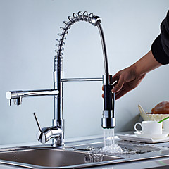 Robinet de Cuisine - Mitigeur un trou Chrome Set de centre Moderne Robinet de Cuisine - Mitigeur un trou Chrome Set de centre Moderne