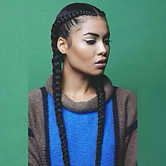 Perruque Lace Front Synthétique Droit / Yaki Avec Mèches Avant Cheveux Synthétiques Ligne de Cheveux Naturelle / Au Milieu / Perruque tressée Noir Perruque Femme Long L Part Noir Naturel Perruque Lace Front Synthétique Droit / Yaki Avec Mèches Avant Cheveux Synthétiques Ligne de Cheveux Naturelle / Au Milieu / Perruque tressée Noir Perruque Femme Long L Part Noir Naturel