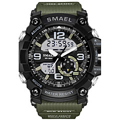 SMAEL Homens Relógio Esportivo Relógio de Moda Relógio Militar Japanês Digital 50 m Impermeável Calendário Cronógrafo PU Silicone Banda Analógico-Digital Casual Preta / Vermelho / Laranja - Preto SMAEL Homens Relógio Esportivo Relógio de Moda Relógio Militar Japanês Digital 50 m Impermeável Calendário Cronógrafo PU Silicone Banda Analógico-Digital Casual Preta / Vermelho / Laranja - Preto