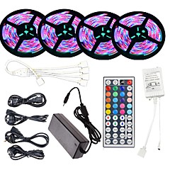 KWB LED Strip Set 20M(4*5M) Waterproof 1200LEDs 2835 RGB Strip Light 44Key Controller 8A Power Supply AC100-240V KWB LED Strip Set 20M(4*5M) Waterproof 1200LEDs 2835 RGB Strip Light 44Key Controller 8A Power Supply AC100-240V