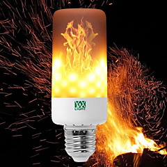 YWXLIGHT® 6W 550-600lm E14 E27 E12 B22 LED Corn Lights T 99 LED Beads SMD 3528 Dimmable Flame Flickering Decorative Warm White 85-265V YWXLIGHT® 6W 550-600lm E14 E27 E12 B22 LED Corn Lights T 99 LED Beads SMD 3528 Dimmable Flame Flickering Decorative Warm White 85-265V