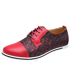 Homens Sapatas de novidade Microfibra Primavera / Outono Casual Oxfords Amarelo / Vermelho / Azul / Combinação / Ao ar livre Homens Sapatas de novidade Microfibra Primavera / Outono Casual Oxfords Amarelo / Vermelho / Azul / Combinação / Ao ar livre