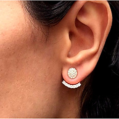 Front Back Earrings Ear Jacket Search Lightinthebox Women S Stud Earrings Front Back Ear Jacket Simple Vintage Fashion Gold Silver For Daily Work