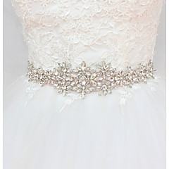 Satin / tyll Bröllop / Fest / afton Fönsterram Med Kristall / Strass Stenar Dam Skärp Satin / tyll Bröllop / Fest / afton Fönsterram Med Kristall / Strass Stenar Dam Skärp