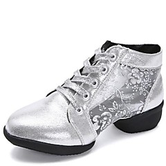 Damen Tanz-Turnschuh Kunststoff Sneaker Starke Ferse Maßfertigung Tanzschuhe Gold / Schwarz / Silber Damen Tanz-Turnschuh Kunststoff Sneaker Starke Ferse Maßfertigung Tanzschuhe Gold / Schwarz / Silber