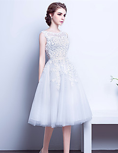 White Tea Length Dress