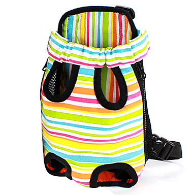 Colorful Stripe Pattern Front Backpack Bag Pet Carrier for Dogs (S-XL) 638250 2018 – $16.99