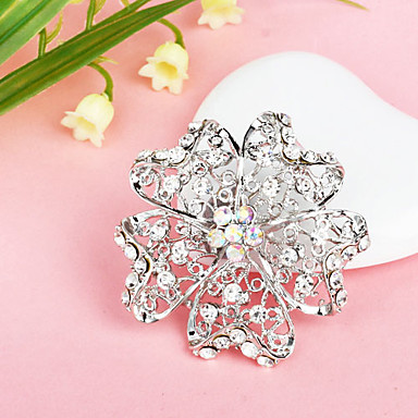 Women's Hollow Petal Silver Plated Brooch 704911 2018 – $2.99