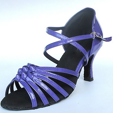 red latin dance shoes