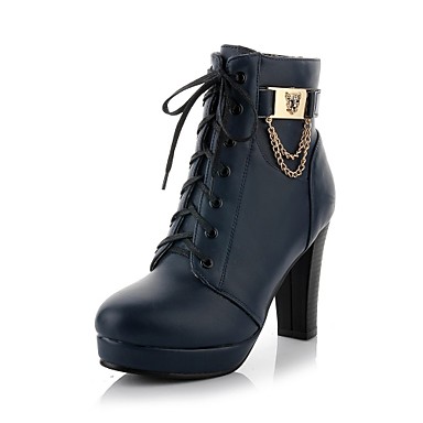 Women's Shoes Chunky Heel Platform/Fashion Boots/Round Toe Boots Dress/Casual Black/Brown/Navy Women's Shoes Chunky Heel Platform/Fashion Boots/Round Toe Boots Dress/Casual Black/Brown/Navy
