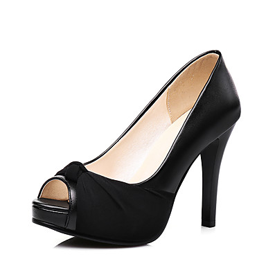 Women's Shoes Leatherette Spring / Summer Club Shoes / Formal Shoes Heels Stiletto Heel Peep Toe Bowknot Beige / Gray / Pink / Wedding / Party & Evening / Dress / Party & Evening Women's Shoes Leatherette Spring / Summer Club Shoes / Formal Shoes Heels Stiletto Heel Peep Toe Bowknot Beige / Gray / Pink / Wedding / Party & Evening / Dress / Party & Evening