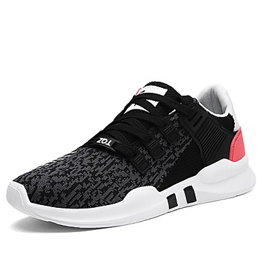 Shoes PU Tulle Spring Fall Light Soles Comfort Sneakers for Casual White Black/White Black/Red Shoes PU Tulle Spring Fall Light Soles Comfort Sneakers for Casual White Black/White Black/Red