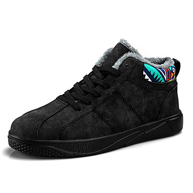 Men's Shoes Cashmere Winter Comfort Sneakers Black / Gray / Red Men's Shoes Cashmere Winter Comfort Sneakers Black / Gray / Red