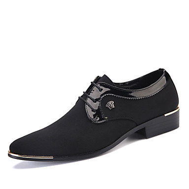 Men's Shoes Fabric Spring / Fall Light Soles Oxfords Black / Formal Shoes Men's Shoes Fabric Spring / Fall Light Soles Oxfords Black / Formal Shoes