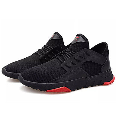 Men's Shoes Mesh Spring / Fall Comfort Athletic Shoes Walking Shoes Black / White / Black / Red Men's Shoes Mesh Spring / Fall Comfort Athletic Shoes Walking Shoes Black / White / Black / Red