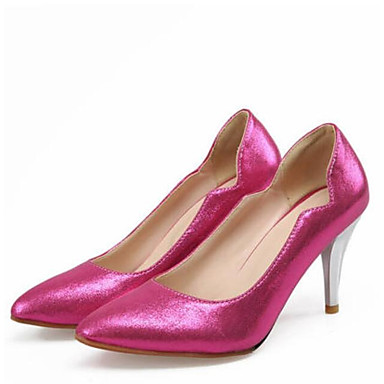 Women's Shoes PU(Polyurethane) Summer Comfort Heels Stiletto Heel Pointed Toe Silver / Red / Blue Women's Shoes PU(Polyurethane) Summer Comfort Heels Stiletto Heel Pointed Toe Silver / Red / Blue