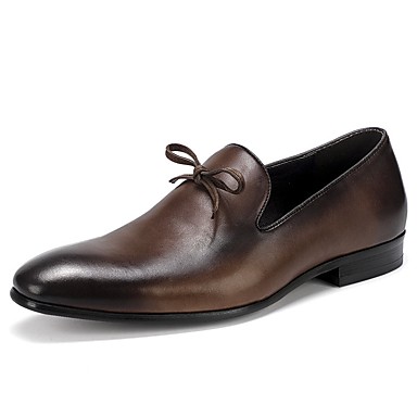Men's Shoes Nappa Leather Spring Comfort / Formal Shoes Loafers & Slip-Ons Black / Coffee Men's Shoes Nappa Leather Spring Comfort / Formal Shoes Loafers & Slip-Ons Black / Coffee
