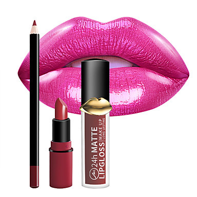  Brilho labial Delineador de LÃ¡bios Batons 1 pcs Mineral Ferramenta CASE / ConfortÃ¡vel / Non Toxic Design Moderno / Criativo / Carregando Doce / Fashion Maquiagem CosmÃ©tico Artigos para Banho & Tosa