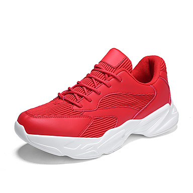 Men's Shoes Mesh Summer Comfort Athletic Shoes Walking Shoes White / Black / Red Men's Shoes Mesh Summer Comfort Athletic Shoes Walking Shoes White / Black / Red