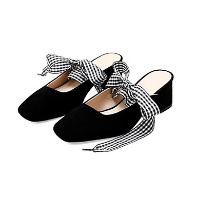 Women's Shoes Suede Spring Comfort Sandals Chunky Heel Black / Pink / Khaki Women's Shoes Suede Spring Comfort Sandals Chunky Heel Black / Pink / Khaki