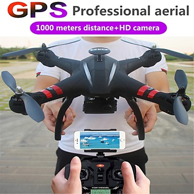 baratos Quadicópteros CR &amp; Multirotores-RC Drone XINGYUCHUANQI X22 RTF 4CH 6 Eixos 2.4G Quadcópero com CR Auto-Decolagem Controle Remoto / Câmera / 1 Cabo USB / 110 Graus