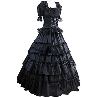 Vintage Gothic Victorian Medieval 18th Century Dress Party Costume ...