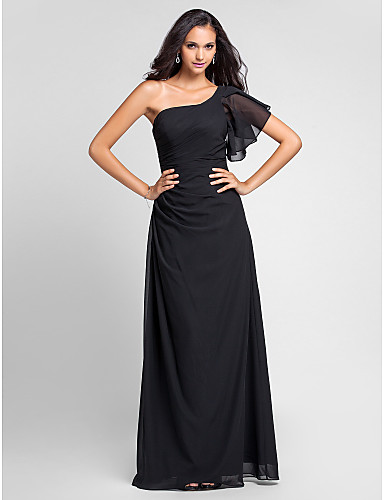 One Shoulder Neck Dress
