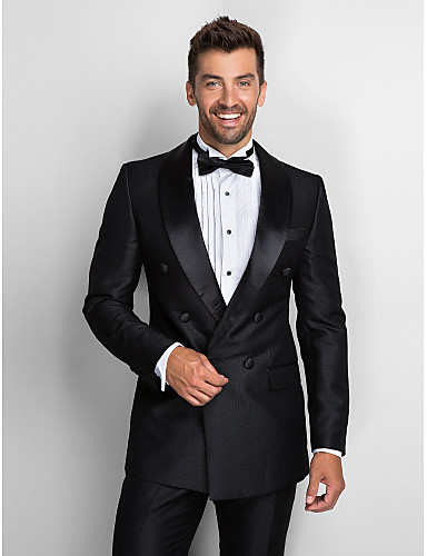 Tuxedos Slim Fit Shawl Collar Single Breasted One-button Polyester ...