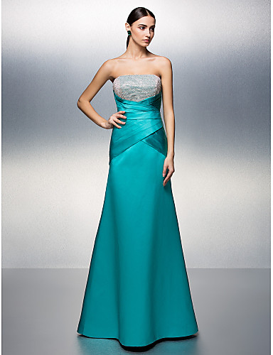 Formal Evening Dress - Jade Plus Sizes / Petite A-line Strapless Floor ...