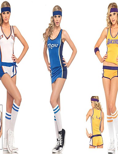 Cheerleader Costumes Performance Women's Sexy Polyester Dance Outfit 