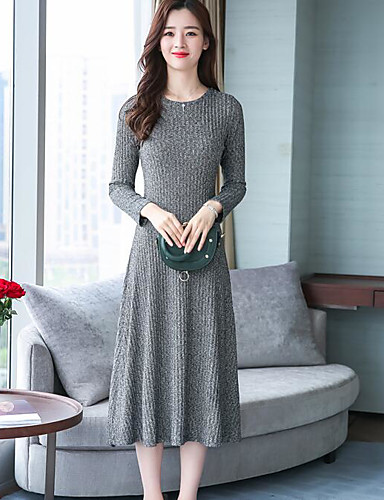 Simple Cotton Grey Dress