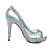 Women's Shoes Peep Toe Platform Sheer & Rhinestone Combination Stiletto ...